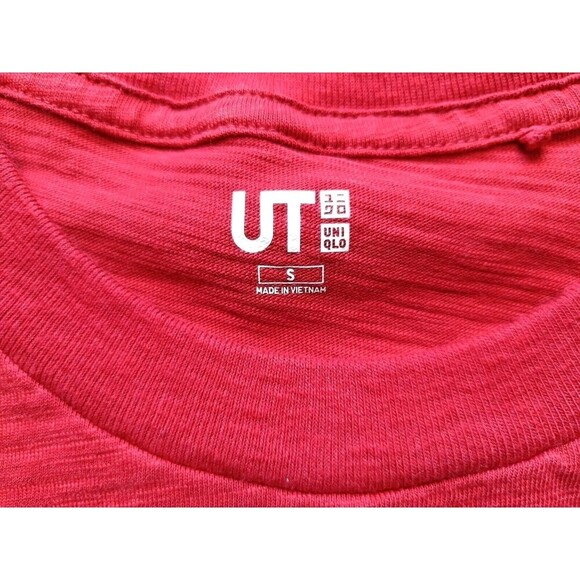 Uniqlo Japanese Samurai T-Shirt Men's Size Small Red Short Sleeve - Picture 4 of 7